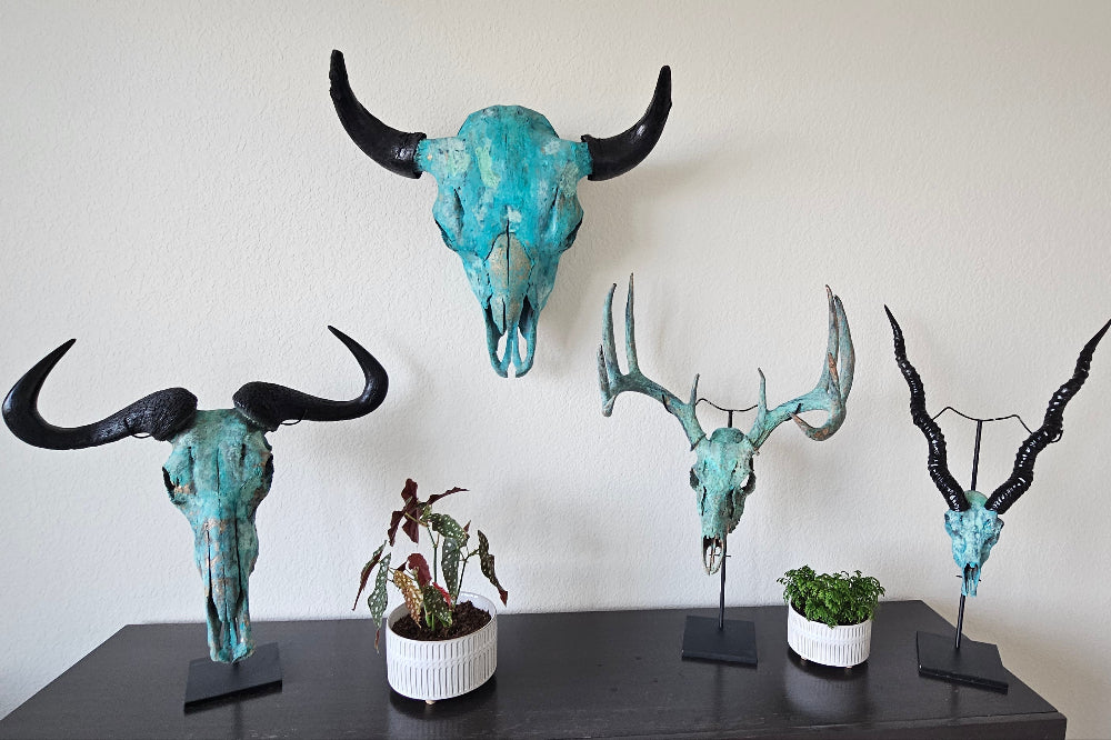 Copper Leaf Gilded and Patinated Collection